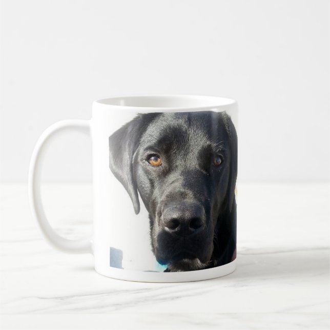 Tasse noire de laboratoire (Gauche)