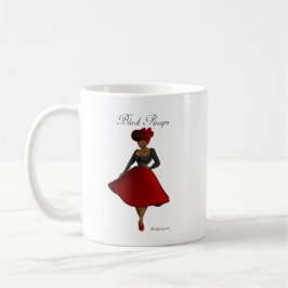 Tasse noire de pin-up - Carmen