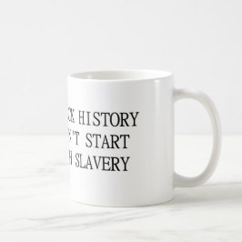 Tasse noire d'histoire
