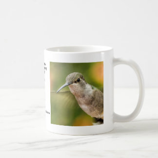 Tasse noire femelle de colibri de Chin