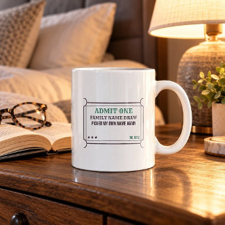 Tasse Nom de Famille Tiré au Sort Mon Nom Encore U
