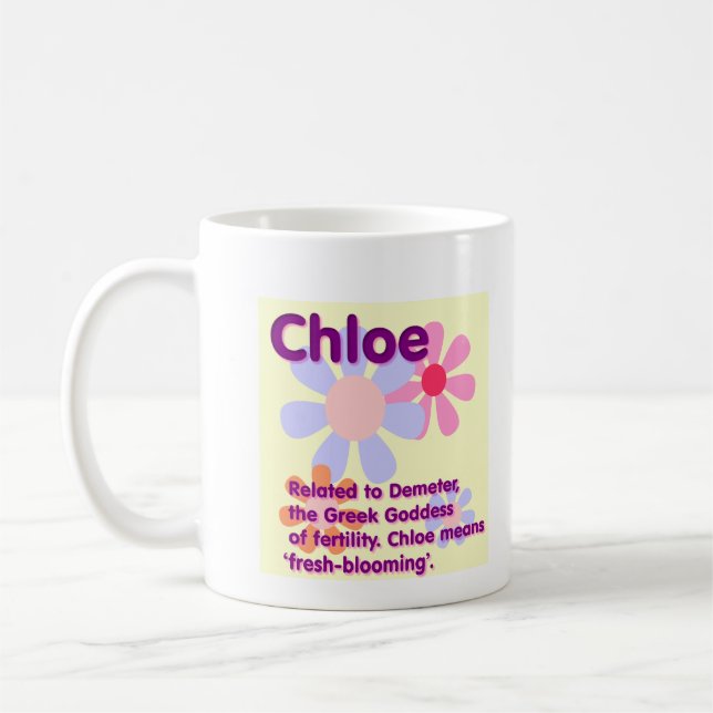 Tasse nommée de Chloe (Gauche)