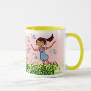 Tasse nommée de fille personnalisée par