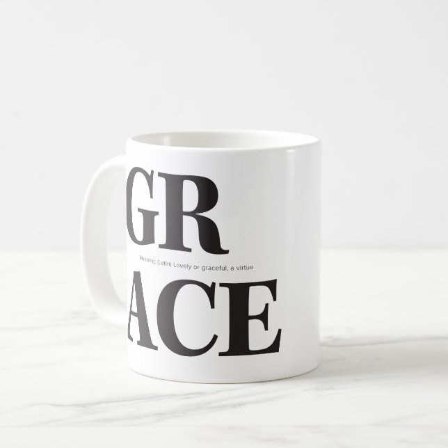 Tasse nommée de grâce (Devant gauche)