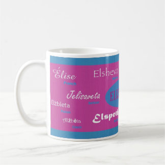 Tasse nommée internationale d'Elizabeth