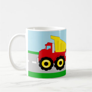 Tasse nommée personnalisée de camion à la benne
