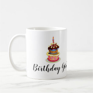 Tasse nommée personnalisée de fille d'anniversai