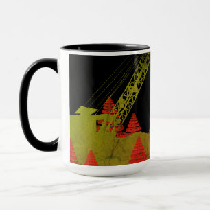 Tasse Nord-Ouest exploitant de la grue OPÉRATIONNEL art
