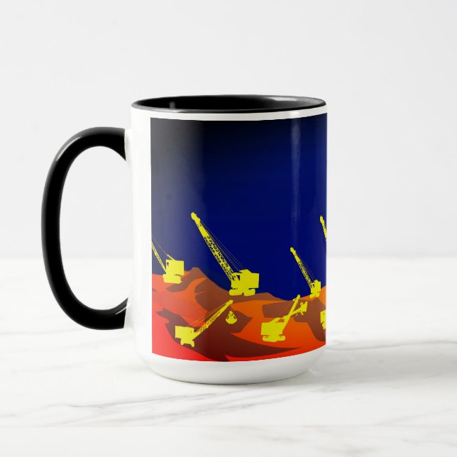 TASSE NORTHWEST CRANE ET SHOVEL OPÉRATEUR ART (Gauche)