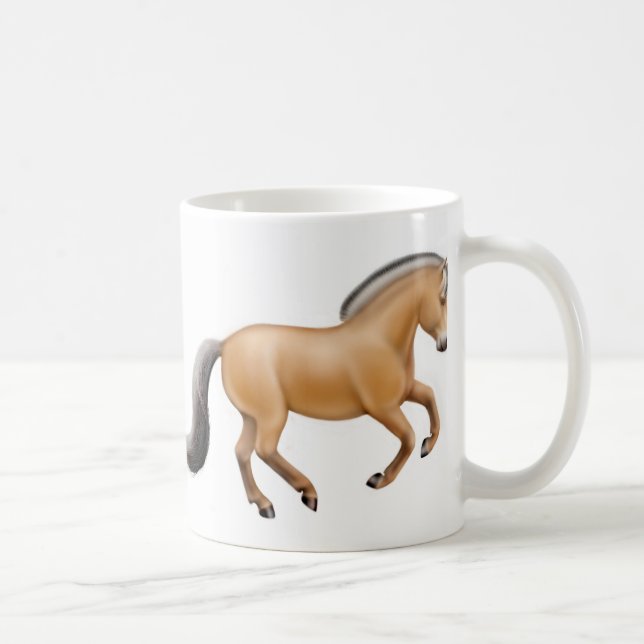 Tasse norvégienne de cheval de fjord (Droite)