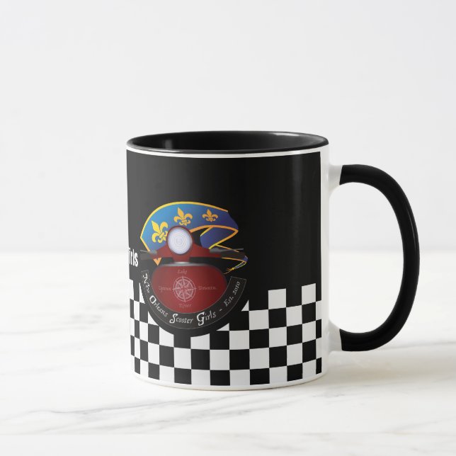 Tasse, NOSG Logo auf Schachbrett Tasse (Rechts)