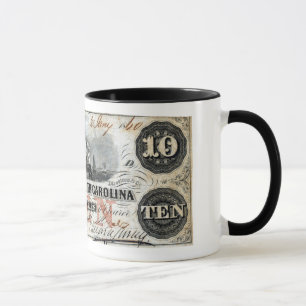 Tasse Note de dix dollars de 1860 en Caroline du Sud
