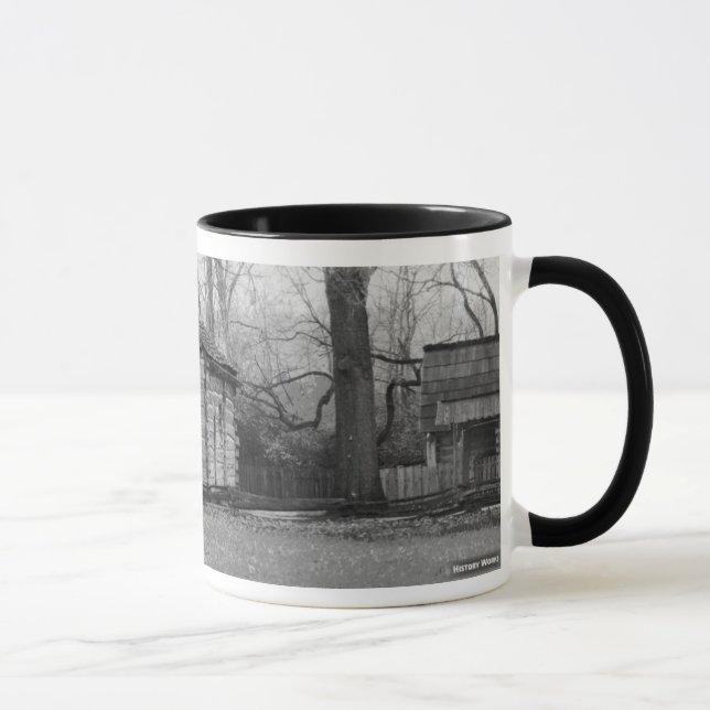 Tasse Nouveau Salem de Lincoln - 1 de 4 (B/W) (Droite)