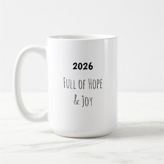 Tasse Nouvel An 🥂 Plein d'Espoir & Joie