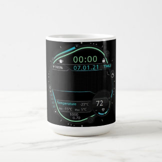 Tasse numérique esthétique pour configuration de g