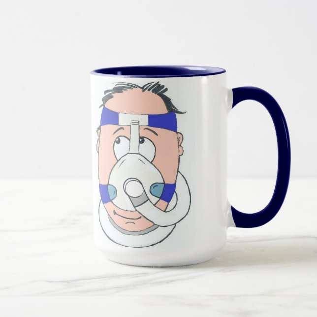 Tasse obtenue d'utilisateur du sommeil CPAP (Droite)
