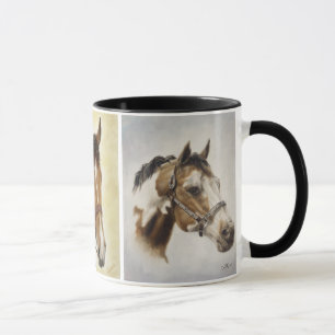 Tasse occidentale de cheval de trio