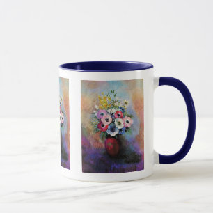 Tasse Odilon Redon Anémones - Symbolisme de l'art fin