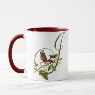 Tasse Oiseau chanteur J initial