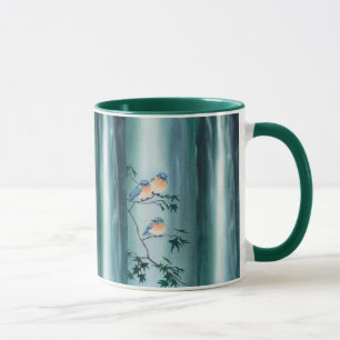 Tasse OISEAUX BLEUS HEUREUX par SHARON SHARPE