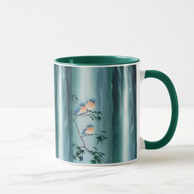 Tasse OISEAUX BLEUS HEUREUX par SHARON SHARPE (Droite)