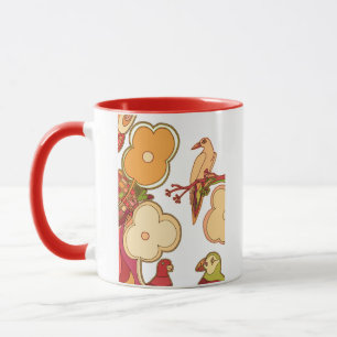 Tasse Oiseaux Fantaisistes