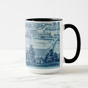 Tasse Oiseaux Vue oeil Carpentersville Illinois 1871 Lit