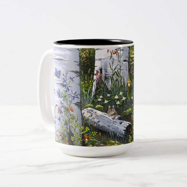 Tasse "Old Aspen Grove" (Vorderseite Links)