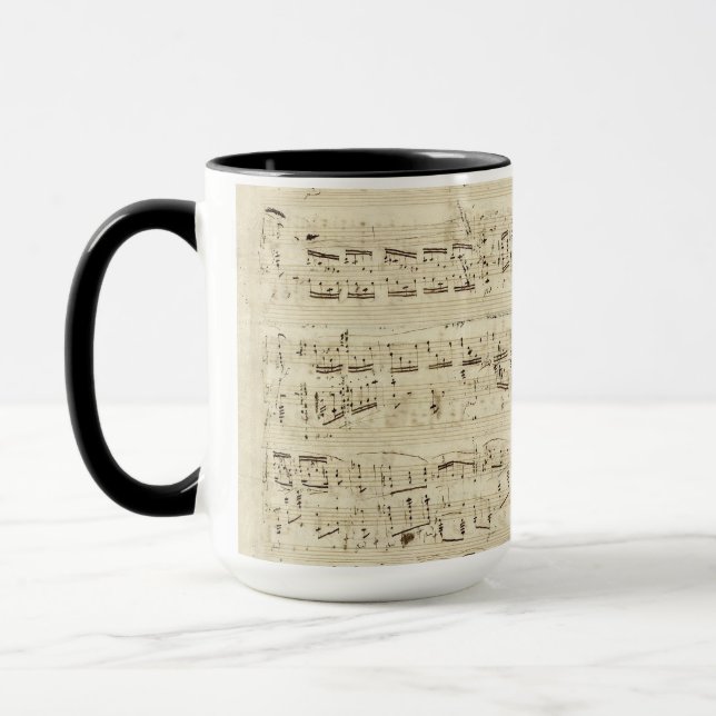 Tasse Old Music Notes (Gauche)