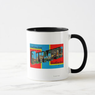 Tasse Olympia, Washington - grandes scènes 2 de lettre