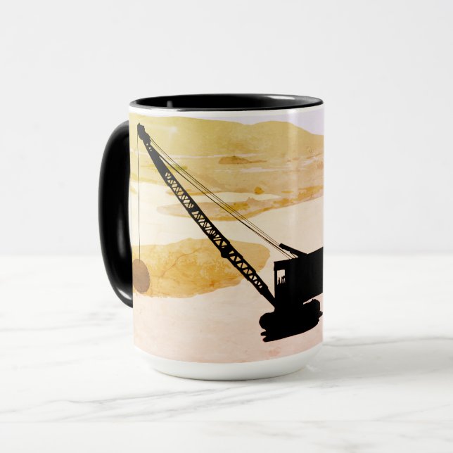 TASSE OPÉRATEUR DE CRANE GOLF GOLFING IMAGINAIRE ART OPÉ (Devant gauche)