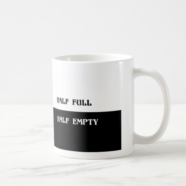 Tasse Optimiste Pessimiste (Droite)