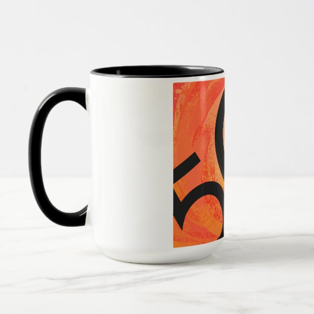 Tasse Orange 50 Anniversaire de la Décennie (Gauche)