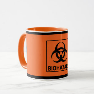 Tasse orange de "Biohazard"
