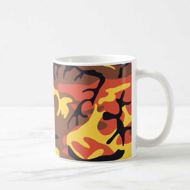 Tasse orange de camouflage (Droite)