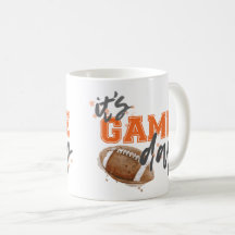 Tasse orange de jour de jeu