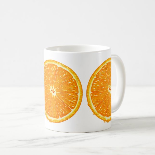 Tasse - Orange Slice (VorderseiteRechts)