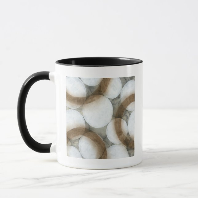 Tasse Orbes blanches et cercles Brown (Gauche)