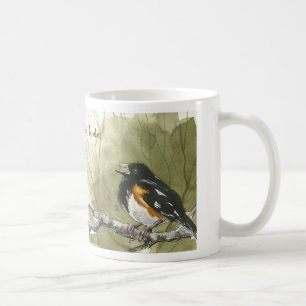 Tasse orientale d'oiseau de Towhee