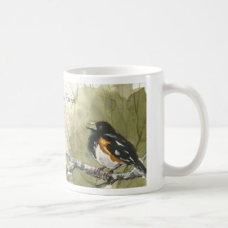 Tasse orientale d'oiseau de Towhee