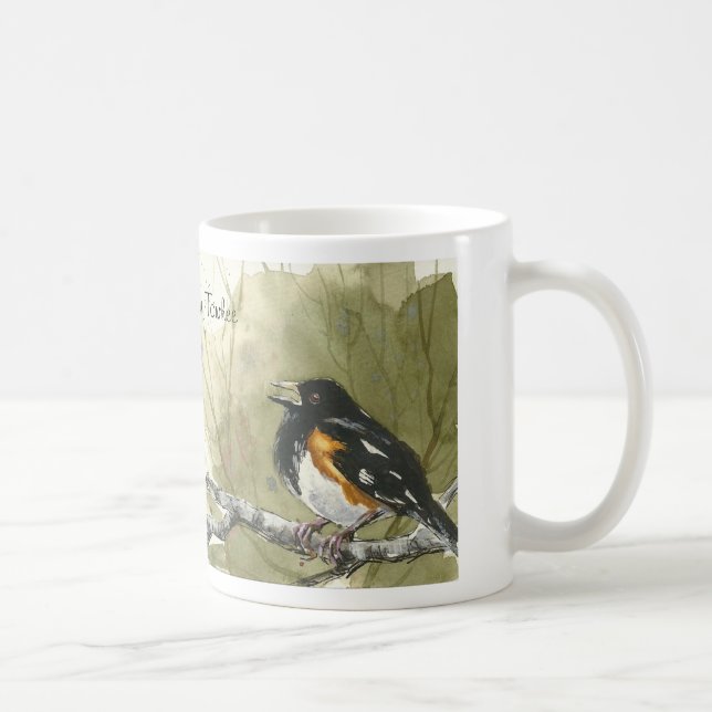 Tasse orientale d'oiseau de Towhee (Droite)