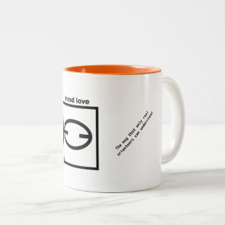 Tasse - Orienteering - ich benötige Liebe