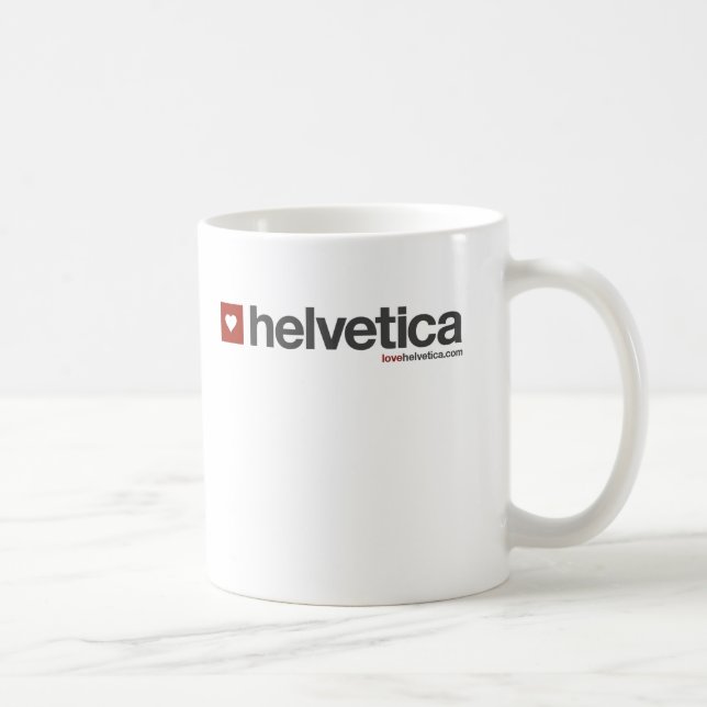 Tasse originale de logo de LoveHelvetica (Droite)