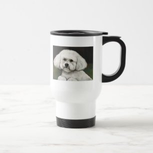 Tasse originale de voyage d'art de chien de Bichon