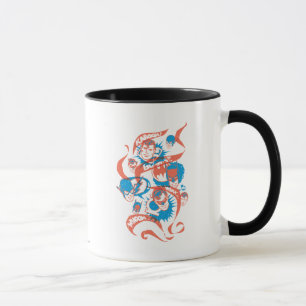 Tasse Originaux DC - éclatement du logo