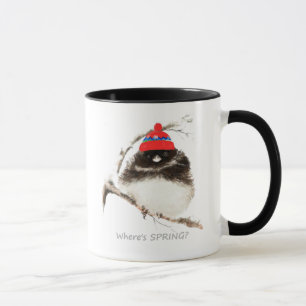 Tasse Où est le printemps amusant Aquarelle Sarcastique 