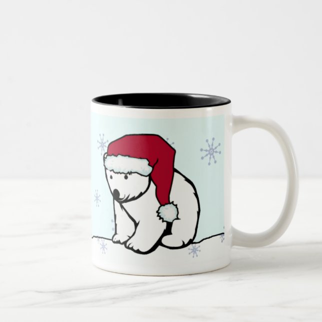 Tasse - ours blanc Père Noël (Droit)