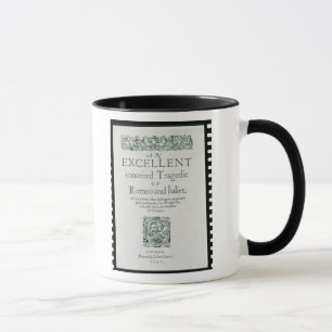 Tasse Page titre de 'Romeo et de Juliet