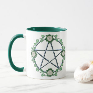 Tasse Païen de pentagramme de Wicca de pentagone étoil