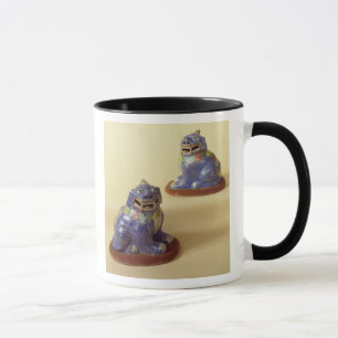 Tasse Paires de chiens chinois de cloisonne, XVIIIème